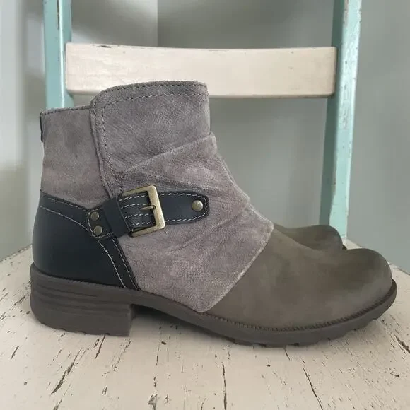 Earth Origins Shoes Earth Origins Leather Suede Ankle Boots